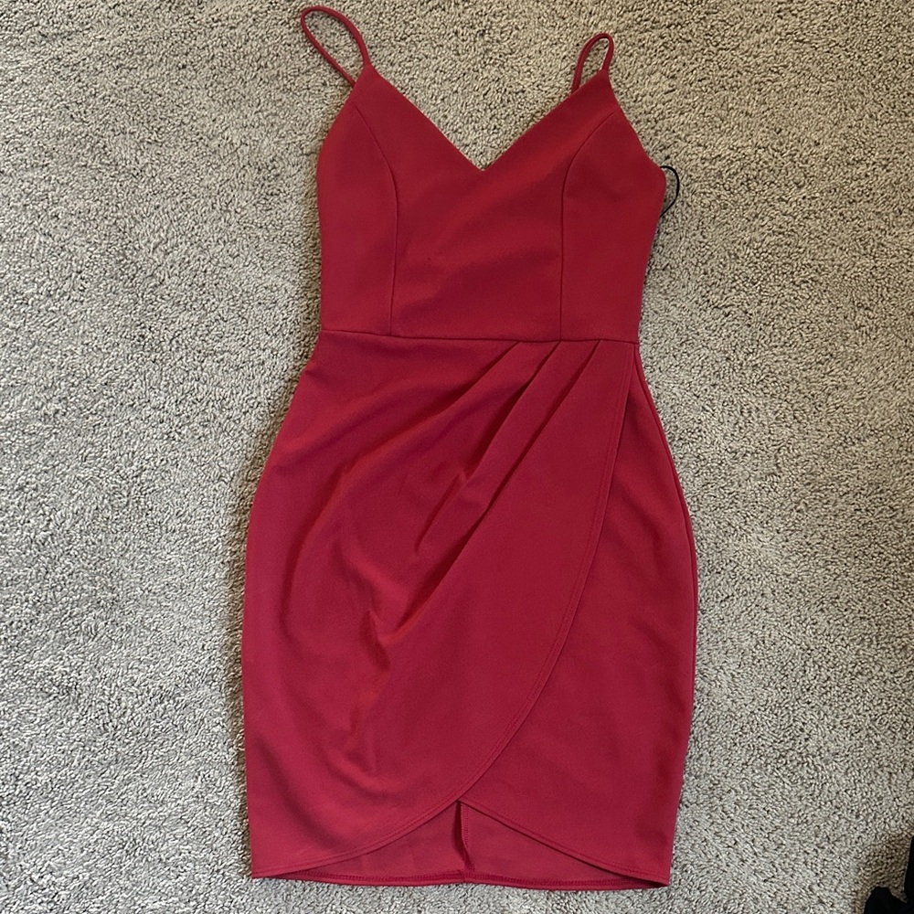 Lulu's Striking Red Mini Dress